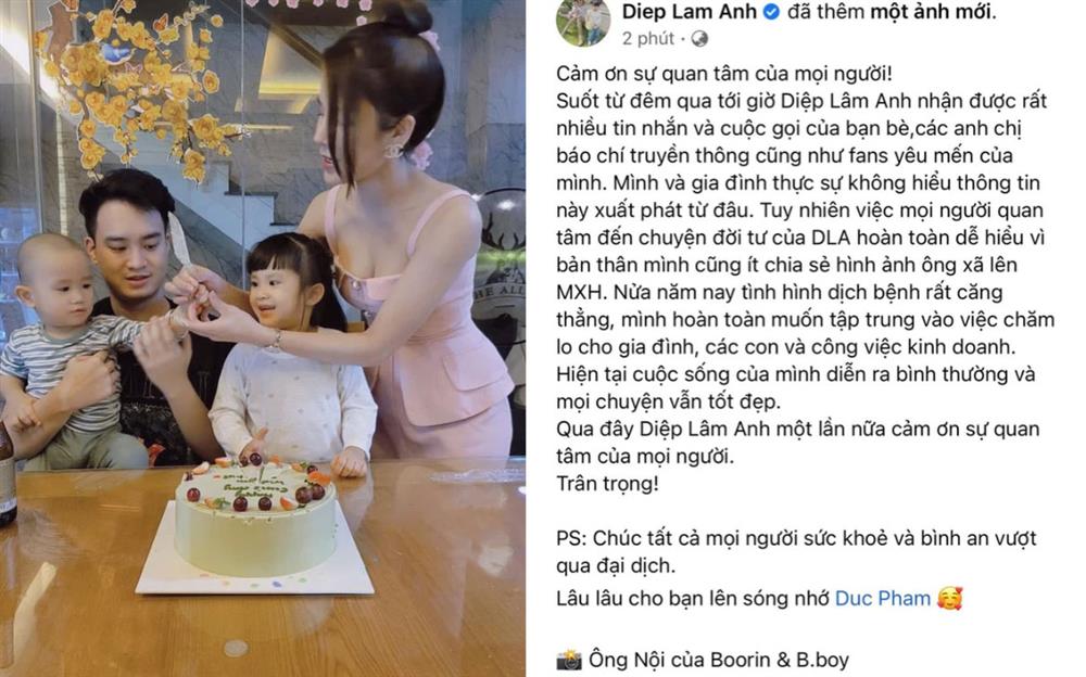 Diệp Lâm Anh phủ nhận ly hôn chồng thiếu gia, Cường Đô La vào nhắn nhủ điều gì khiến cô đồng tình luôn?-1