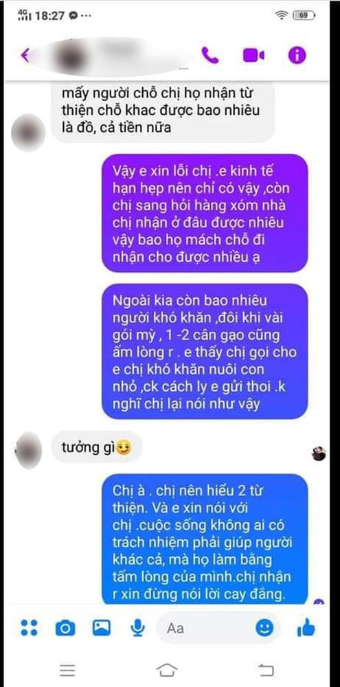 Nhận và nói lời cảm ơn: Ứng xử của người dân trong vùng dịch với những gói quà từ thiện khiến nhà hảo tâm ấm lòng-2