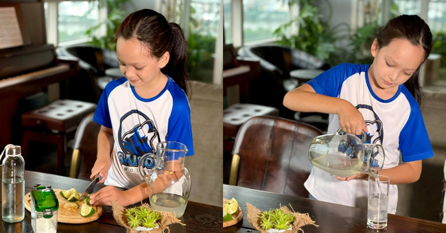 Ở nhà tránh dịch, nhóc tỳ Vbiz tập làm đầu bếp nhí”: Con trai Diva Hồng Nhung cực chuyên nghiệp, bé Cà Pháo nhà Lê Phương xử đẹp” món bánh Trung thu-12