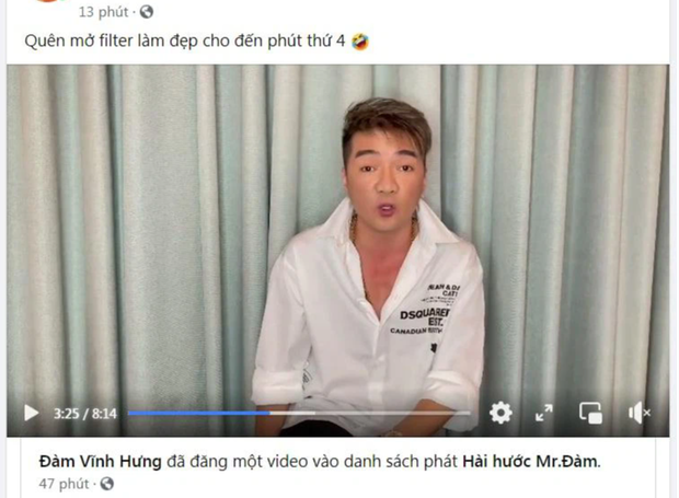 Hình như anh Đàm Vĩnh Hưng dùng son tím chung tình trong màn tuyên chiến với nữ streamer-4