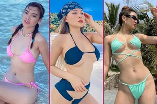 Mỹ nhân Việt mặc bikini ngược: Hoa hậu xập xệ, hot girl xổ mỡ