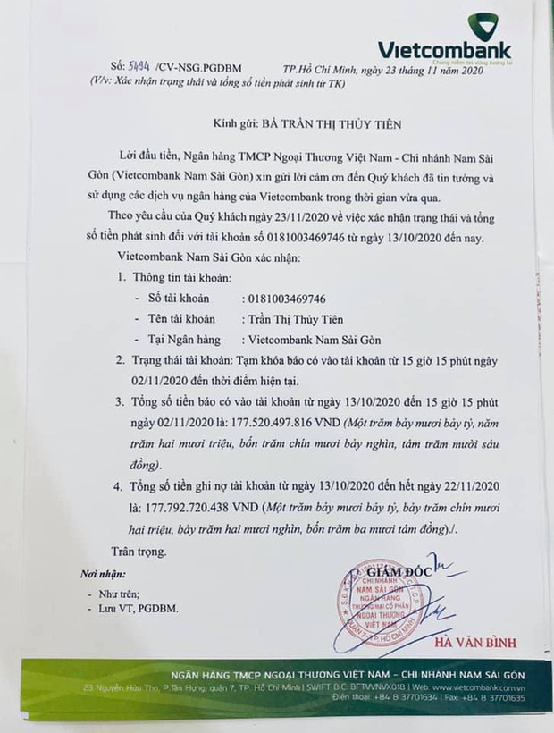 Lý do vì sao Thuỷ Tiên sao kê 177 tỷ tiền quyên góp cứu trợ đồng bào miền Trung trên 1 tờ giấy A4?-2