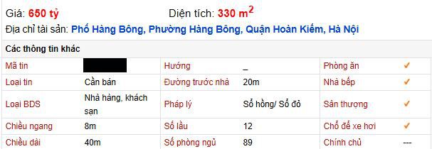 Giữa mùa dịch khách sạn phố cổ Hà Nội rao bán gần 2 tỷ đồng/m2-3