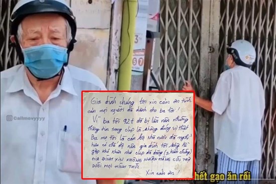 Thông tin bất ngờ về hoàn cảnh cụ ông bật khóc vì không mua được gạo về nấu cháo cho vợ trong đoạn clip gây sốt MXH