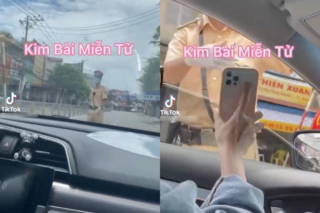 Cô gái lái ô tô qua chốt kiểm soát dịch rồi đăng clip lên MXH khoe kim bài miễn tử khiến dân mạng phẫn nộ-1