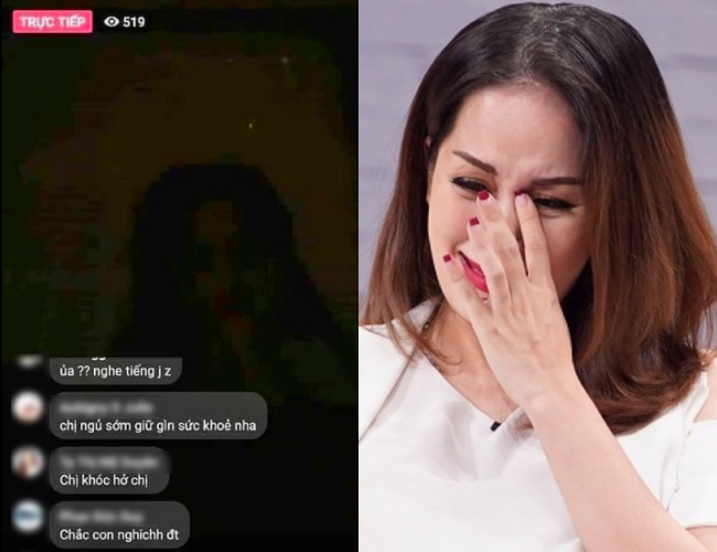 NÓNG: Video Khánh Thi bất ngờ livestream lúc nửa đêm, ôm mặt khóc nức nở và nói những câu cực kỳ khó hiểu-1