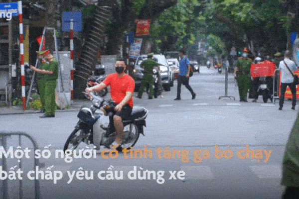 Nhiều tài xế rồ ga bỏ chạy khi gặp chốt kiểm soát Covid-19