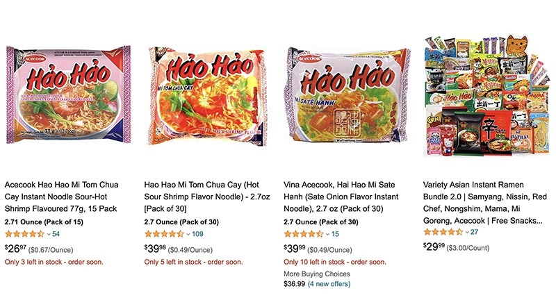 Amazon ra khuyến cáo và hoàn tiền cho khách hàng mua mì Hảo Hảo-3