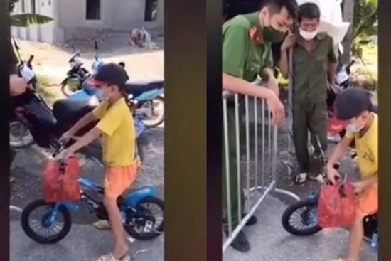 Phi thẳng xe đạp tới chốt kiểm dịch, bé trai không bị xử phạt còn được các chú công an rối rít cảm ơn