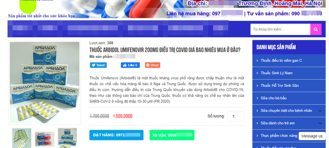 Thần dược chữa Covid-19 giá 1,5 triệu đồng/hộp có thể bị tiêu hủy-2