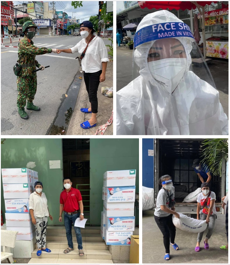 Quần lửng dép lê đi phát đồ ăn cứu trợ, ít ai có thể nhận ra người ca sĩ nổi tiếng này-2