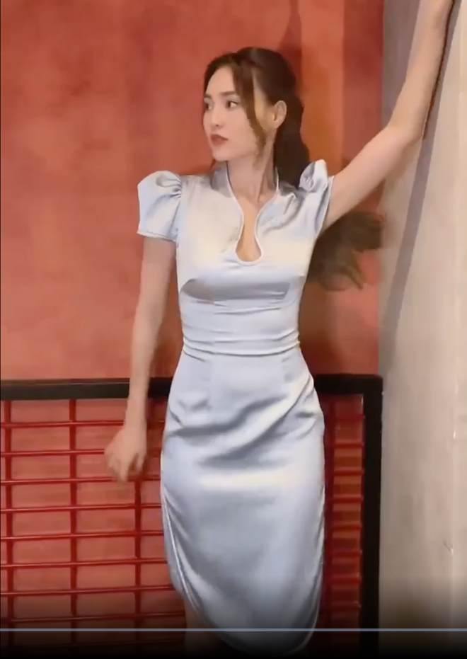 Ninh Dương Lan Ngọc diện sườn xám khiến netizen á ố, tắt app chỉnh ảnh thấy ngay body thật!-4