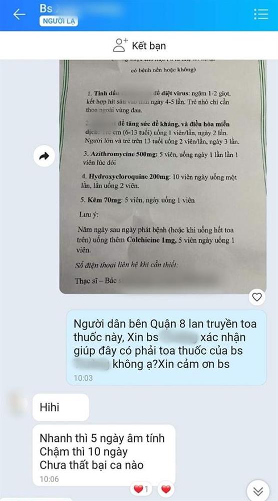 Xôn xao toa thuốc trị COVID-19 của chuyên gia thẩm mỹ cam đoan 5 ngày về âm tính, bao tất cả bệnh nền: Các bác sĩ nói gì?-3