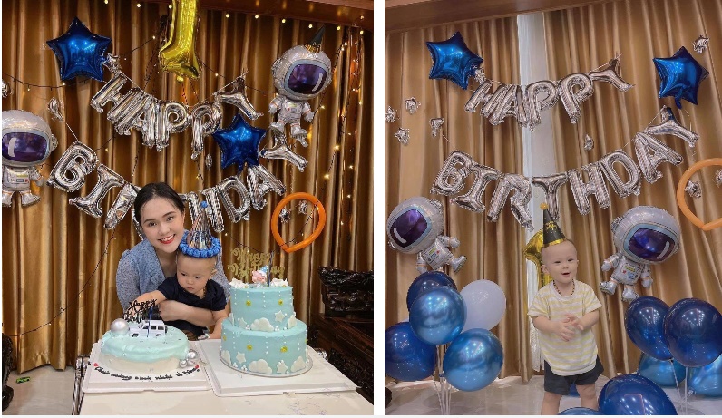 Con trai Duy Mạnh bập bẹ gọi bố, biểu cảm thẹn thùng cưng muốn xỉu-1