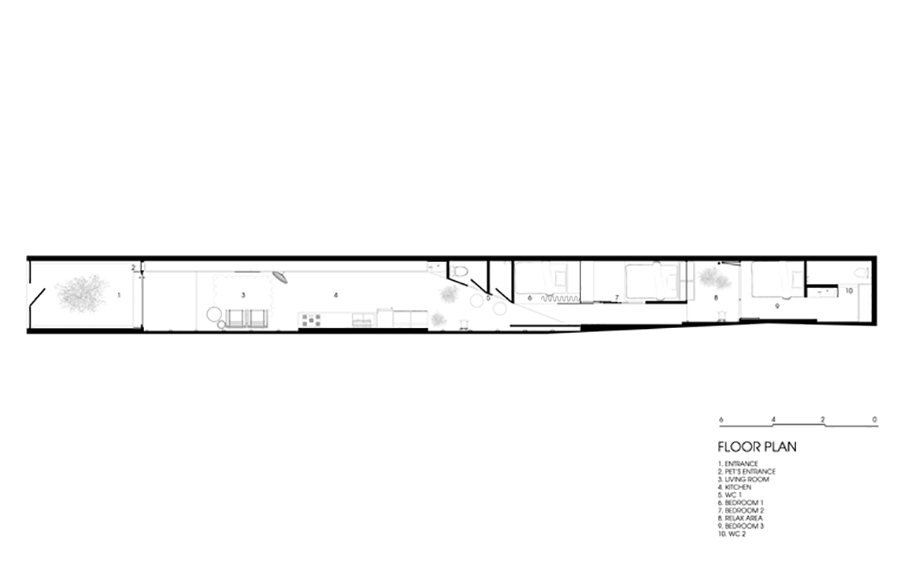 Nhà cấp 4 dạng ống bề ngang chỉ 2,9m thiết kế như khoang máy bay-1