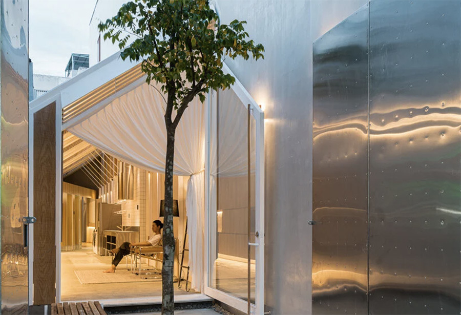 Nhà cấp 4 dạng ống bề ngang chỉ 2,9m thiết kế như khoang máy bay-6