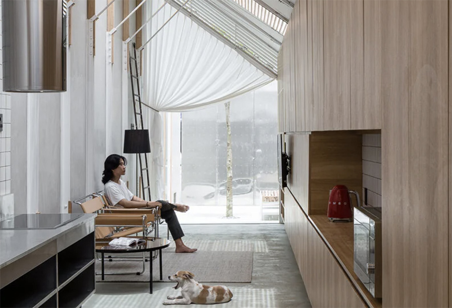 Nhà cấp 4 dạng ống bề ngang chỉ 2,9m thiết kế như khoang máy bay-9