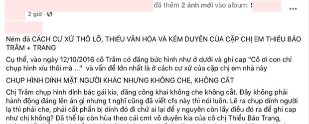 Thiều Bảo Trâm bị khui lại phốt đăng ảnh có mặt người lạ nhưng không che, chị gái còn bình luận kém duyên?-4