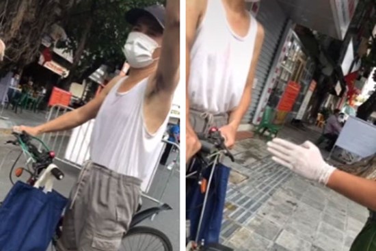 Bị kiểm tra giấy đi đường, người đàn ông lươn lẹo các kiểu lý do rồi quay ra gắt công an: 