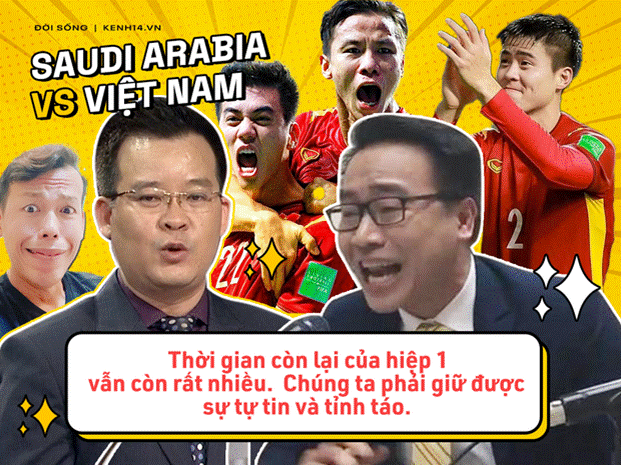 Rổ quote đi vào lòng người của bộ đôi BLV Biên Cương - Tuấn Anh ở trận Việt Nam gặp Saudi Arabia-5
