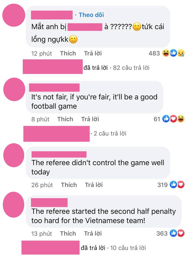 Netizen quá khích tràn vào tấn công Facebook phake của trọng tài trận Việt Nam-5