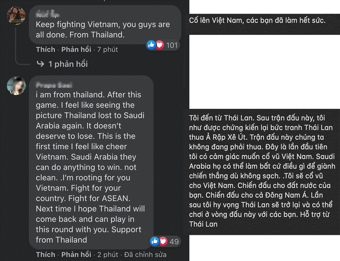 Người hâm mộ Đông Nam Á gửi lời động viên đội tuyển Việt Nam sau trận thua Saudi Arabia-3