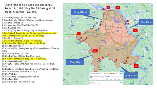 NÓNG: Chi tiết danh sách các vùng đỏ tại Hà Nội tiếp tục giãn cách xã hội theo Chỉ thị 16 đến 6h ngày 21/9-2