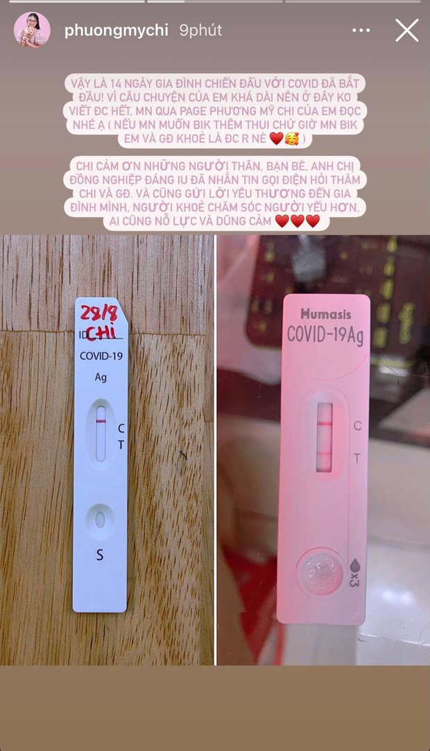 Phương Mỹ Chi thông báo cả gia đình 5 người nhiễm Covid-19-2