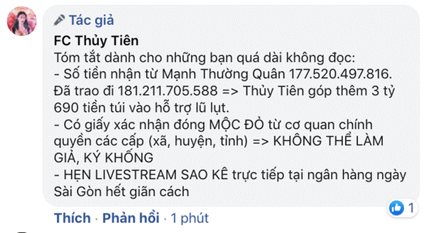 Thuỷ Tiên bị tố ăn chặn từ thiện, mẹ ruột có chia sẻ gây chú ý: Mình cứ làm đúng bổn phận của con người, lương tâm không cắn rứt là được-3