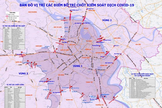Người dân Hà Nội lưu thông qua 3 vùng phòng, chống dịch thế nào từ 6/9?