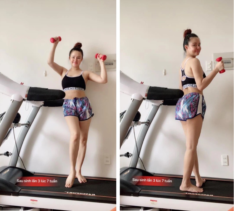 Vy Oanh giảm liền 13kg sau sinh vẫn than vãn những tảng mỡ lì lợm không chịu rời đi vì điều này-1