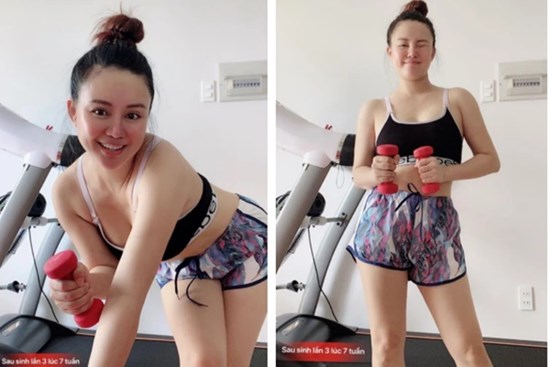 Vy Oanh giảm liền 13kg sau sinh vẫn than vãn 