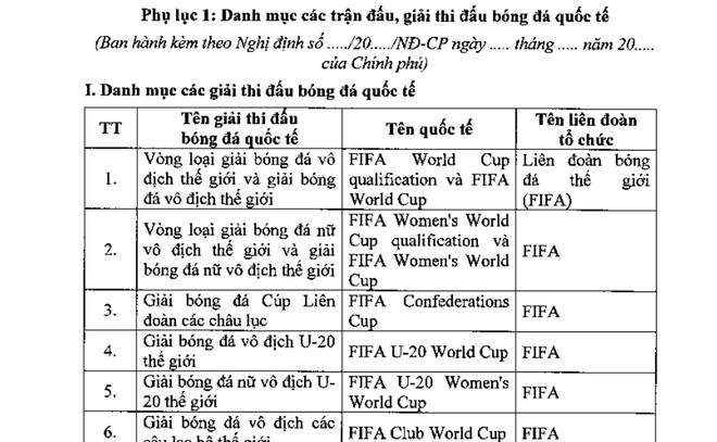 Bộ Tài chính đề xuất cho người Việt cá cược bóng đá vòng loại World Cup-2