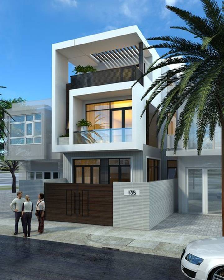 Mẫu nhà ống 2 tầng đẹp, tiện nghi dưới 600 triệu đang được xây dựng nhiều-3
