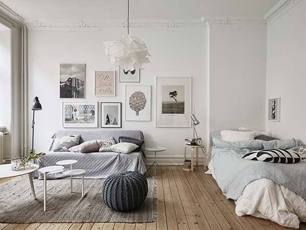 Căn hộ 1 phòng ngủ với thiết kế sàn mở tận dụng được tối đa không gian, đem lại cảm giác vừa rộng rãi vừa ấm áp và vô cùng tiện dụng-2