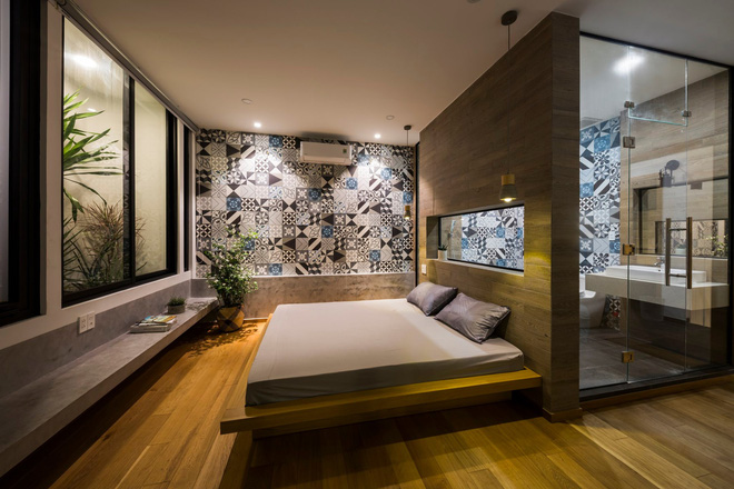 Bố mẹ chịu chơi xây nhà 136m2 ở Sài thành tặng con gái, kiến trúc bổ đôi biệt lập nhưng vẫn không thiếu sự gắn kết-17