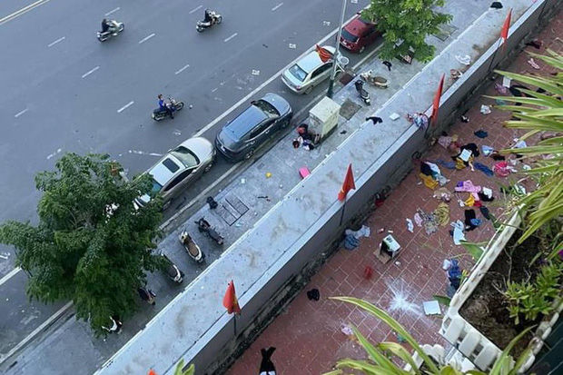 Vụ chồng ném xoong chảo, vali quần áo của vợ từ tầng 25 xuống đất: Do mâu thuẫn gia đình dẫn đến cãi vã, sẽ xử lý răn đe-1