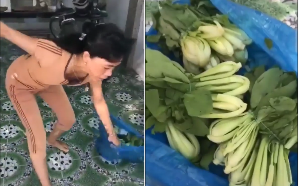 Đôi vợ chồng từ chối nhận rau xanh tươi, cầm cả túi ném ra cửa: Hỗ trợ vậy thì ăn gì? Xách về đi-1