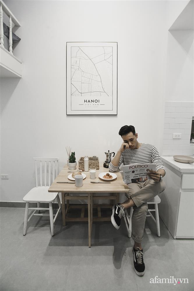 Phòng tắm chật hẹp 1,5m² theo phong cách Scandinavian cân mọi trở ngại của chàng trai độc thân ở Hà Nội-1