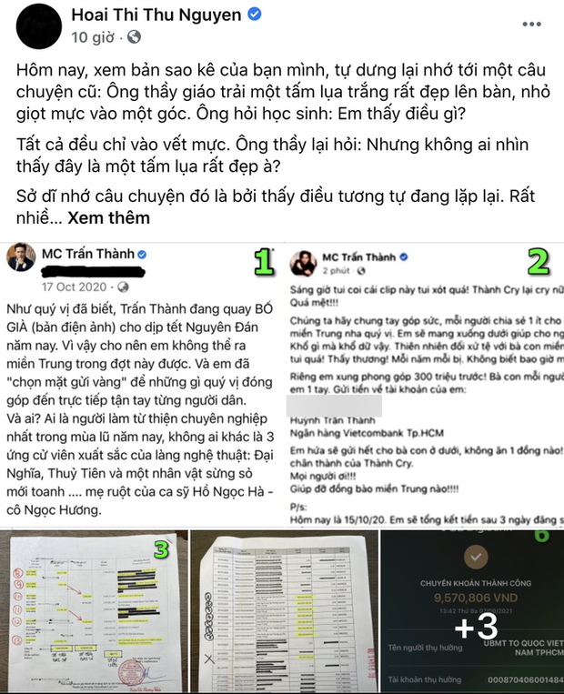 Bạn thân bênh vực Trấn Thành: Săm soi từng trăm ngàn lẻ nhưng gần 500 triệu cậu ấy lặng lẽ góp thêm vào, không nói nửa lời-1