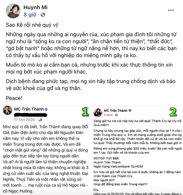 Em gái Trấn Thành bóng gió nói ai đó suốt ngày lên kịch bản câu view chắc áp lực lắm, thấy vụ đấu tố sao kê quá toxic-6
