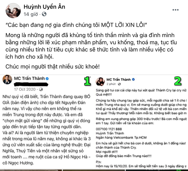Em gái út của Trấn Thành tiết lộ bị tấn công trước lúc anh trai tung 1000 trang sao kê lên mạng-3