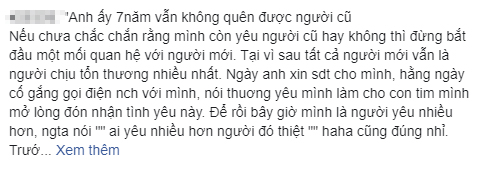 Hỏi bạn trai về người yêu cũ, cô gái không ngờ nhận về câu trả lời nhói tim-1