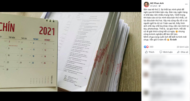 MC Phan Anh tung 6,5kg sao kê 24 tỷ kêu gọi cứu trợ miền Trung năm 2016, chấp nhận bị kiện nếu phát hiện dấu hiệu ăn chặn!-3