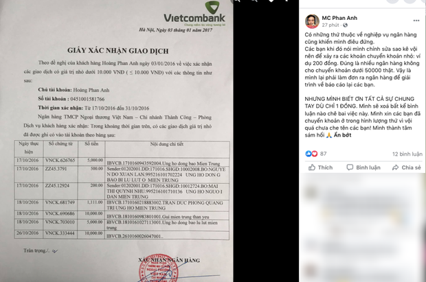 MC Phan Anh tung 6,5kg sao kê 24 tỷ kêu gọi cứu trợ miền Trung năm 2016, chấp nhận bị kiện nếu phát hiện dấu hiệu ăn chặn!-5