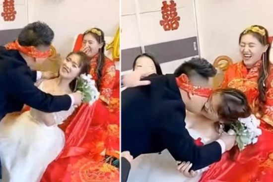 Chú rể ôm hôn đắm đuối phù dâu giữa đám cưới trước mặt bao người, khó hiểu nhất là phản ứng của cô dâu ngay bên cạnh