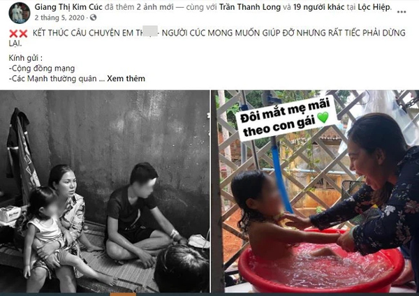 Vụ Giang Kim Cúc bị tố ăn chặn tiền từ thiện: Lợi dụng cả con gái nạn nhân để kêu gọi quyên góp-1