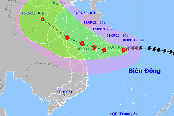 Bão số 5 hướng vào Thanh Hóa - Quảng Ngãi, test nhanh Covid-19 nếu sơ tán dân-1