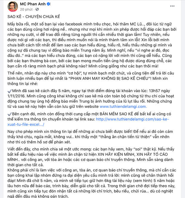 MC Phan Anh lên tiếng trước loạt tin đồn bị cấm sóng, tậu nhà đẹp, xe sang, con học trường quốc tế sau khi kêu gọi từ thiện-4