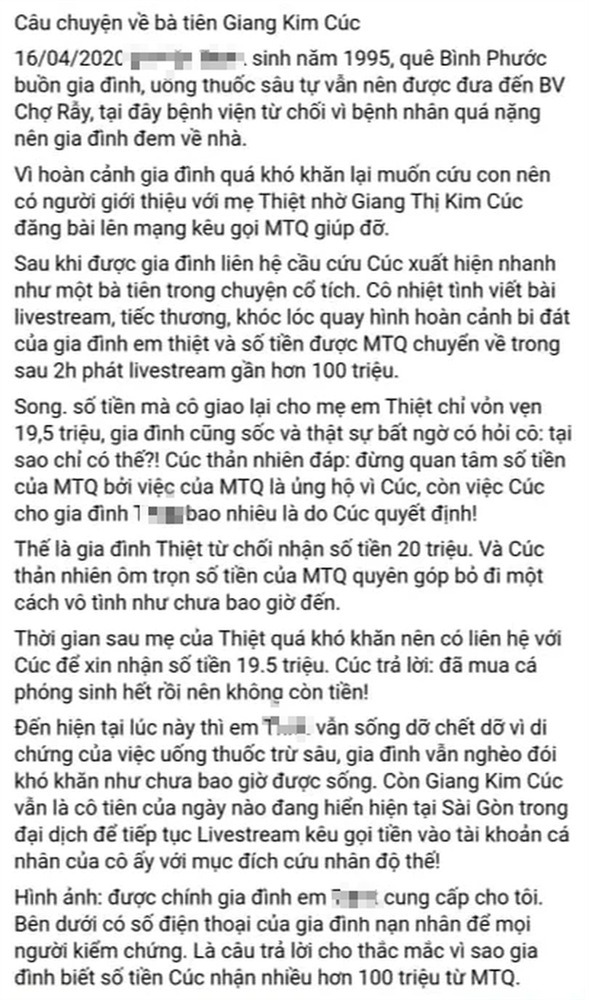 Luật sư đặt nghi vấn về khuất tất quyên góp từ thiện của Giang Kim Cúc lên tiếng: Tôi đã chuẩn bị đầy đủ đơn từ, tài liệu phục việc tố cáo-4